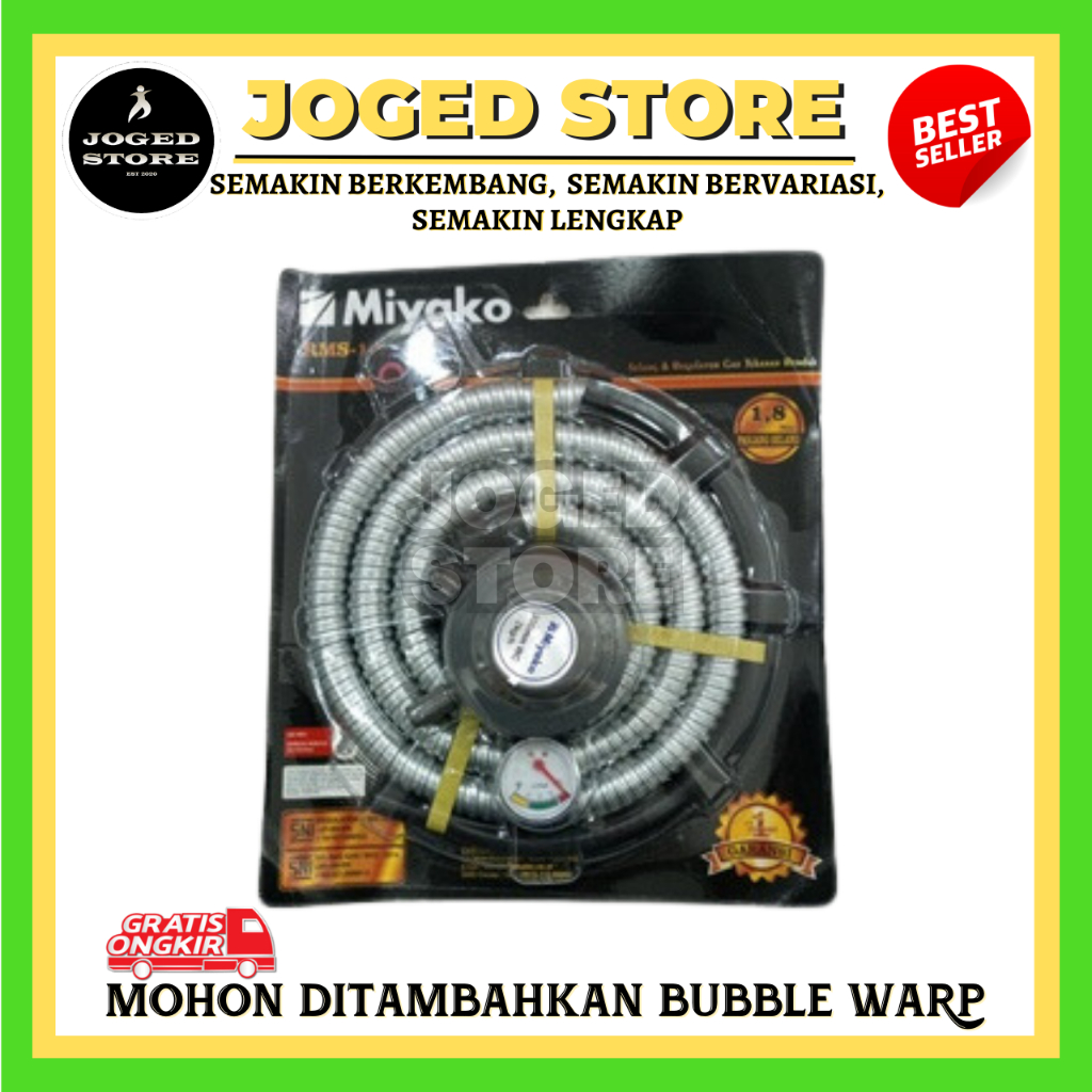 MIYAKO SELANG GAS REGULATOR RMS-106 M | REGULATOR MIYAKO | SELANG GAS | REGULATOR & SELANG GAS