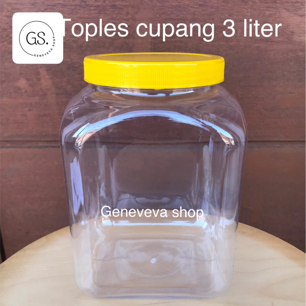 toples cupang 3 liter / toples plastik 3000 ml