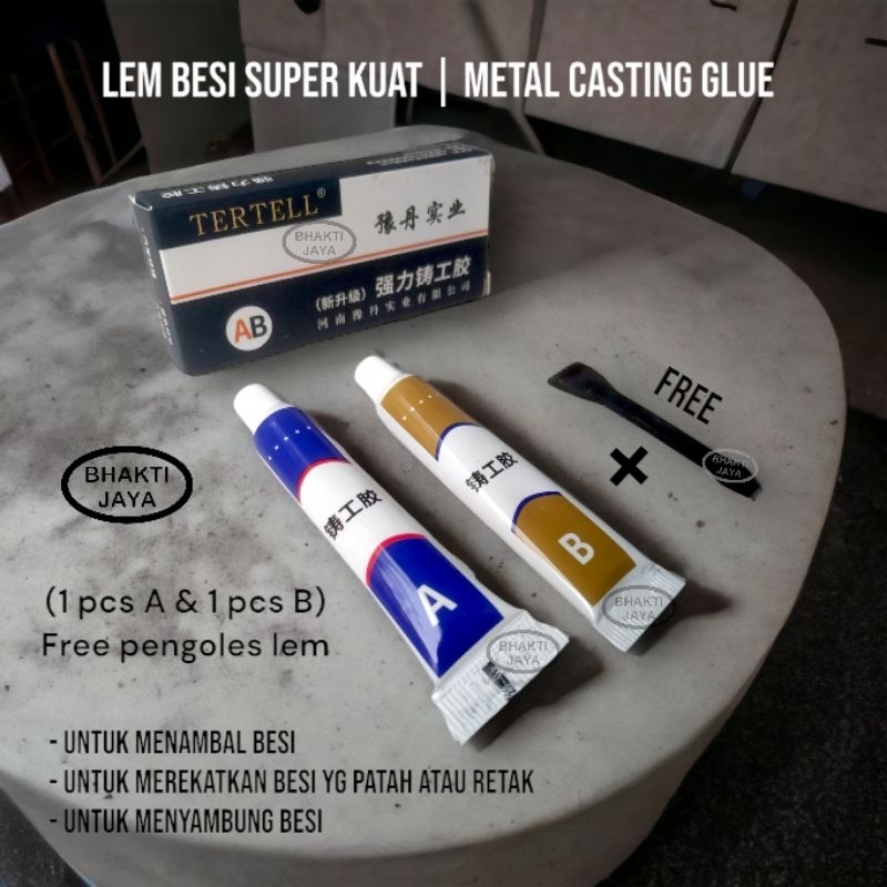 

Lem Besi Super Kuat | Metal Casting Glue | AB TERTELL