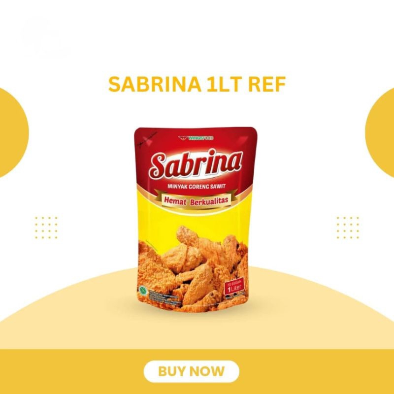 

Minyak goreng Sabrina 1L