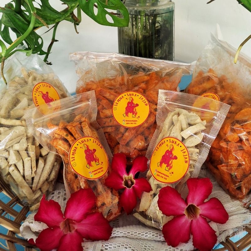 

Basreng pedas daun jeruk dan Original 1/2 Kg dan 250 gram