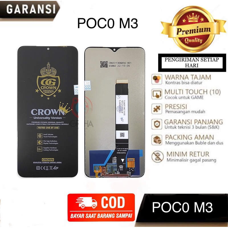 Lcd Touchscreen POCO M3 / POCOPHONE M3 ORIGINAL Fullset