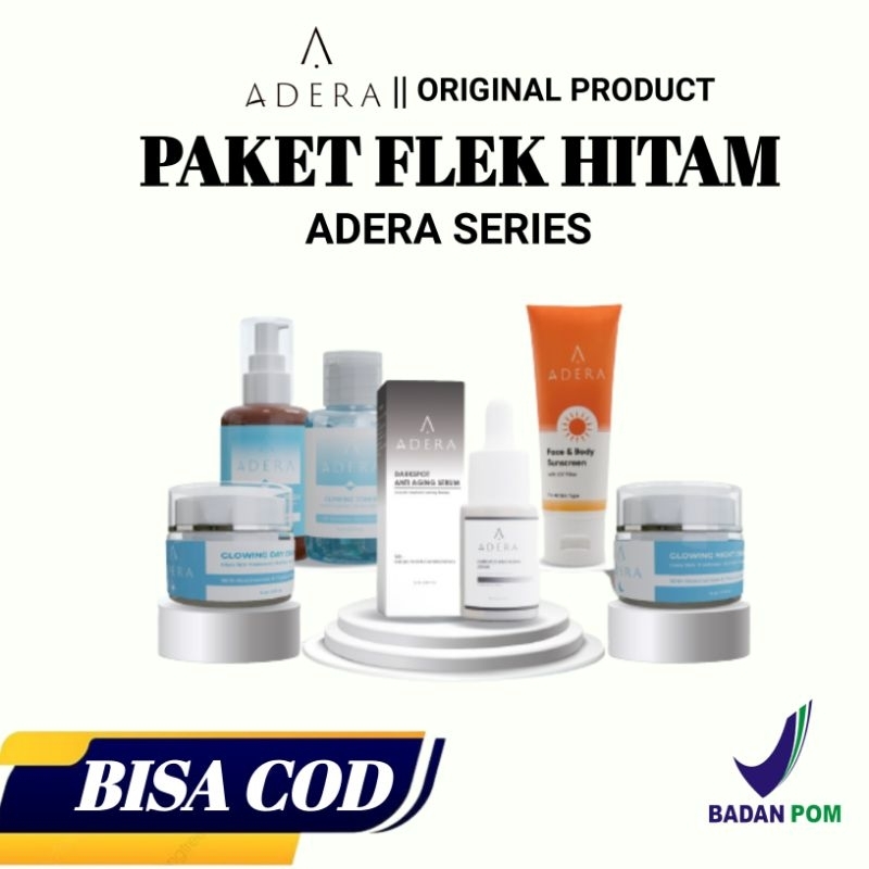 Paket Adera Flek Hitam Cream Krim Adera Night Day cream Melembabkan Mencerahkan Kulit Wajah Menghila