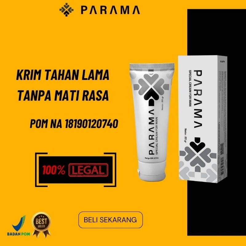 PARAMA Cream Oles Pria Tahan Lama Resmi BPOM Original