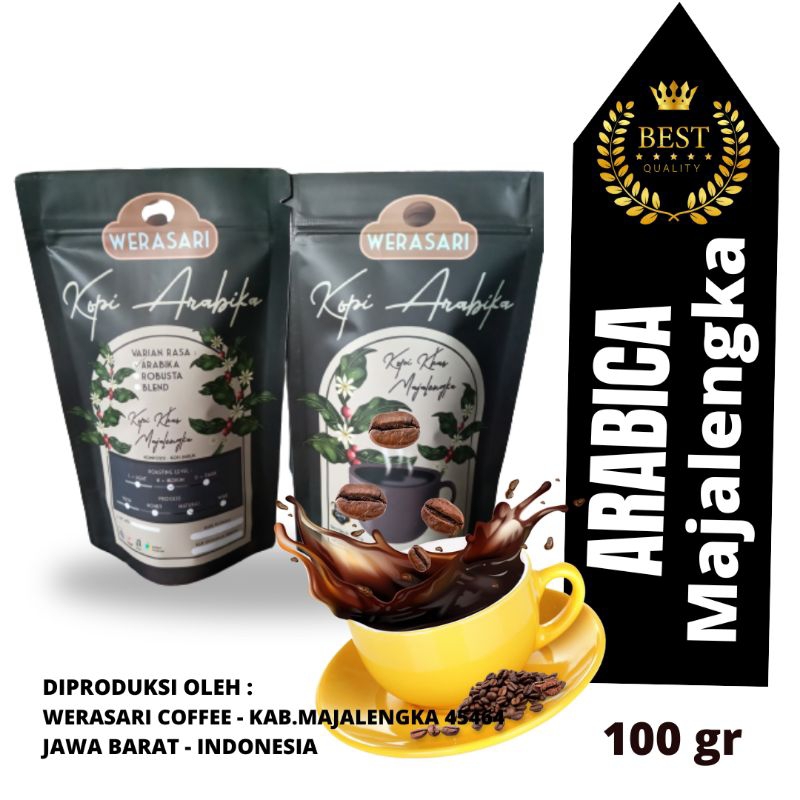 

kopi arabika premium bubuk 1 kg / kopi majalengka /abajadun coffee / werasari coffee