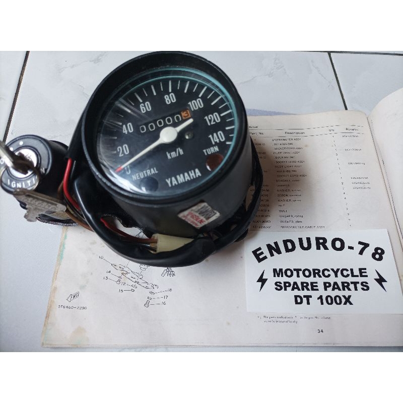 Sepidometer DT100 Original NOS Baru New Speedometer Spido DT 100
