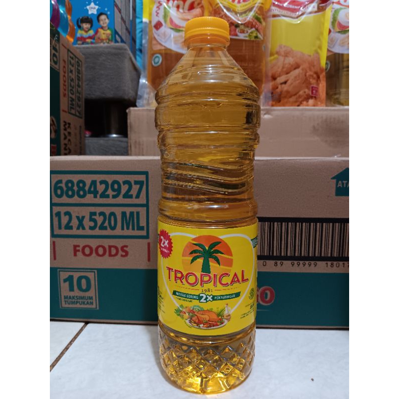 

tropical minyak goreng 2× penyaringan kemasan 1 liter