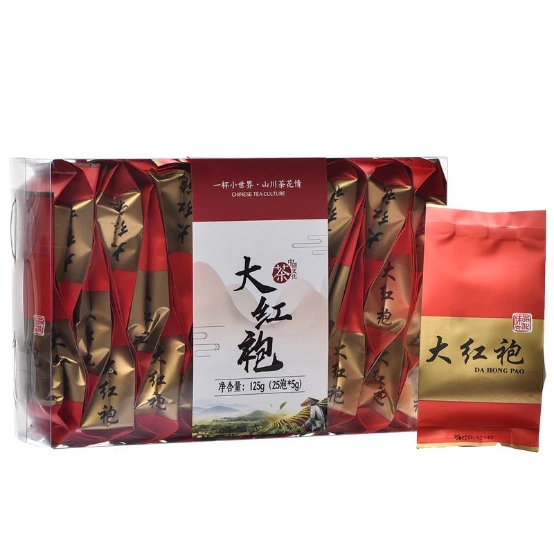 

Gift Box Chines Tea Da Hong Pao 125gr Teh Cina Dahongpao Box mika/pvc