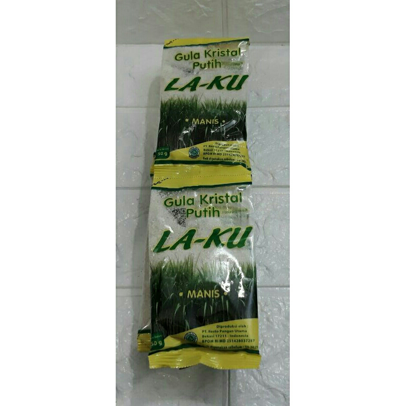 

[omuget152] Ecer - Gula Putih Kristal La-Ku, 50gr