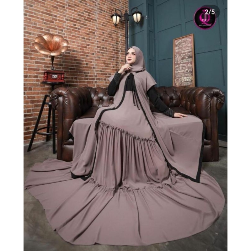 Sheika syar'i set Hoodie outer by qisyajaya