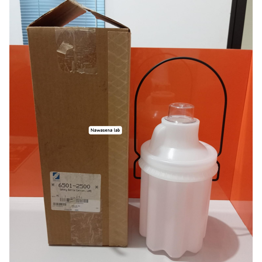 NALGENE Safety Bottle Carriers Nalgene with Cap 2,5L Reagent Acid LDPE