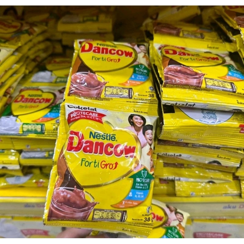 

Susu Dancow Fortigro sachet | Coklat 38g | Vanila/putih 26g