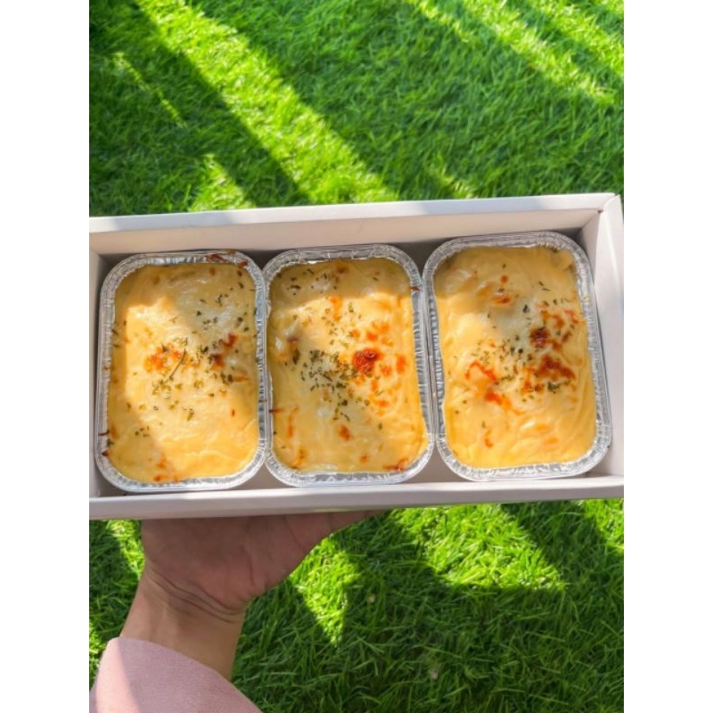 

Makaroni / Spagetti Brulee / Pasta Panggang / Spaghetti Panggang ( 1 dapat 3pcs )
