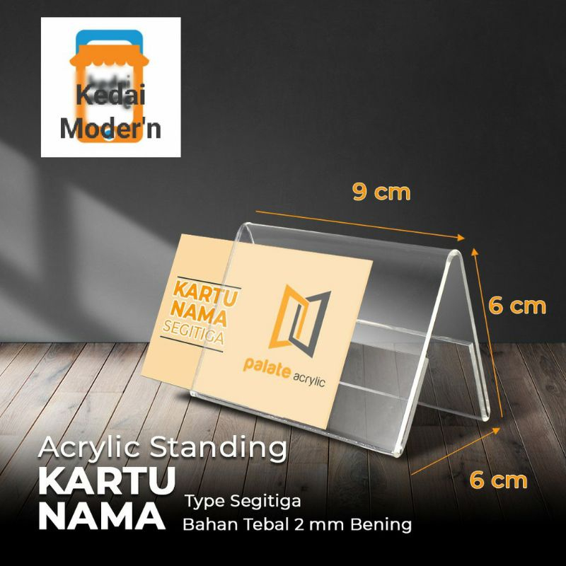 

Tempat kartu nama akrilik/acrylic Thend Holder/acrylic display Papan meja/Tipe Segitiga