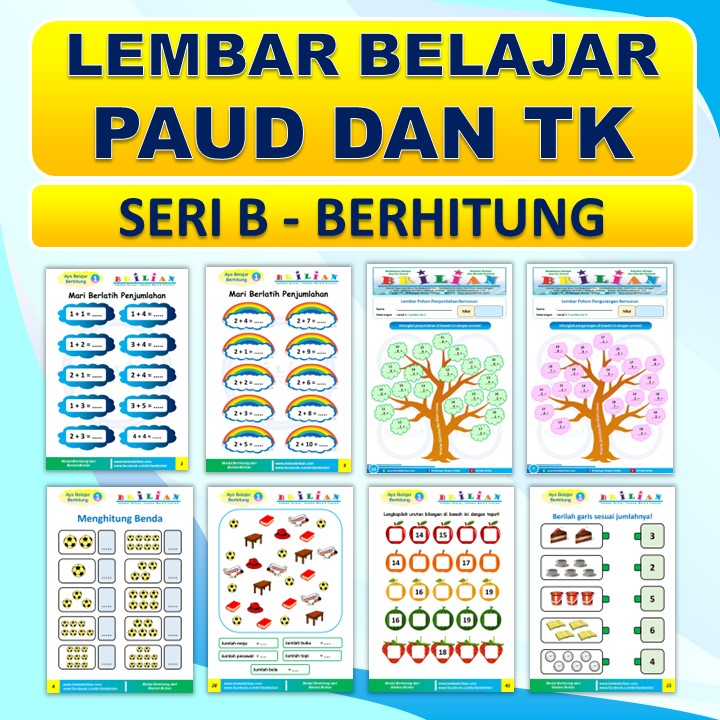 

Lembar Belajar PAUD dan TK Seri Berhitung