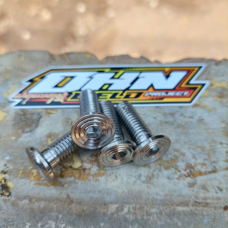 baut stainless slim m8 baut 12 panjang 4 cm