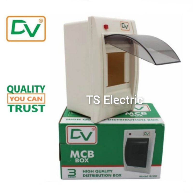 Box MCB 3 Group / MCB Box DV 3 Group DB3 Inbow Outbow LED Indicator