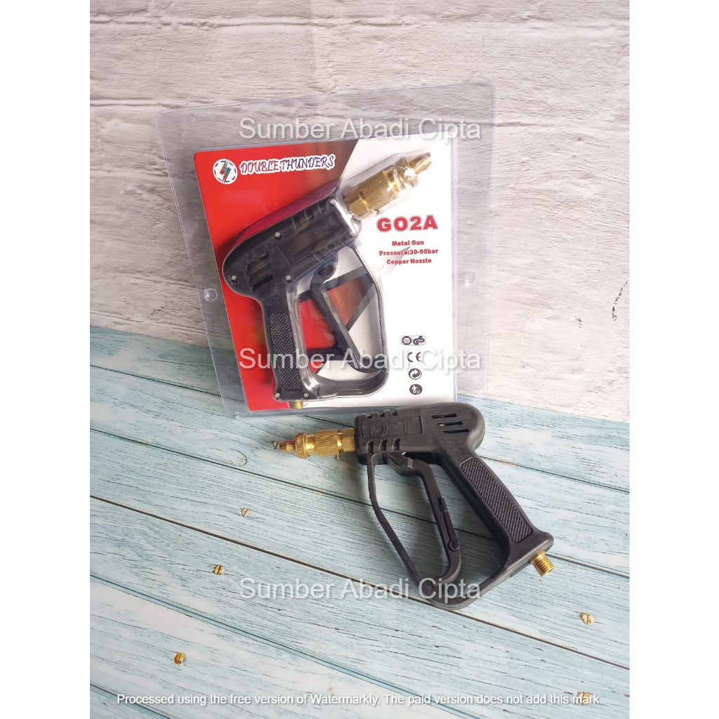 Gun Jet Cleaner Pendek Double Thunder / Gun Cuci AC Cuci Mobil