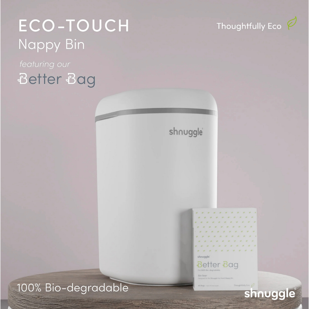 Shnuggle Eco Touch Nappy Bin - Tempat Sampah Popok Diapers Trash Can Tempat Sampah Popok Baby