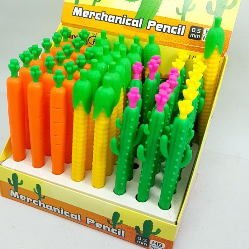 

Pensil Mekanik 0,5mm Motif Kaktus/Wortel/Jagung