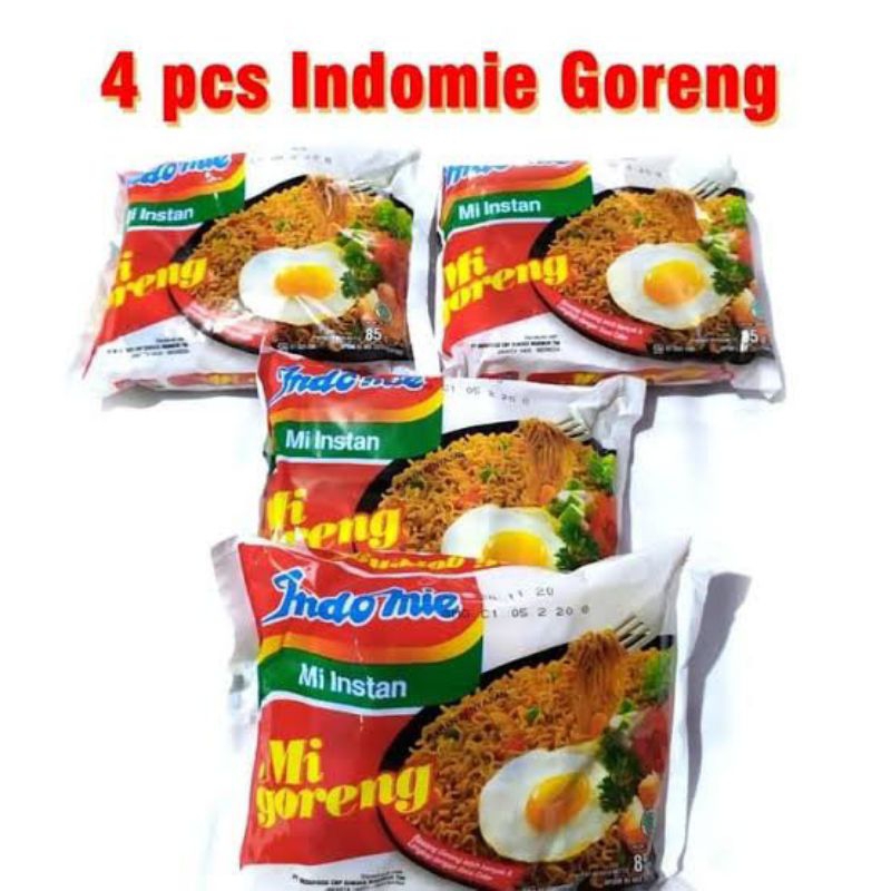 

mie instan Indomie goreng 4pcs x 85gr