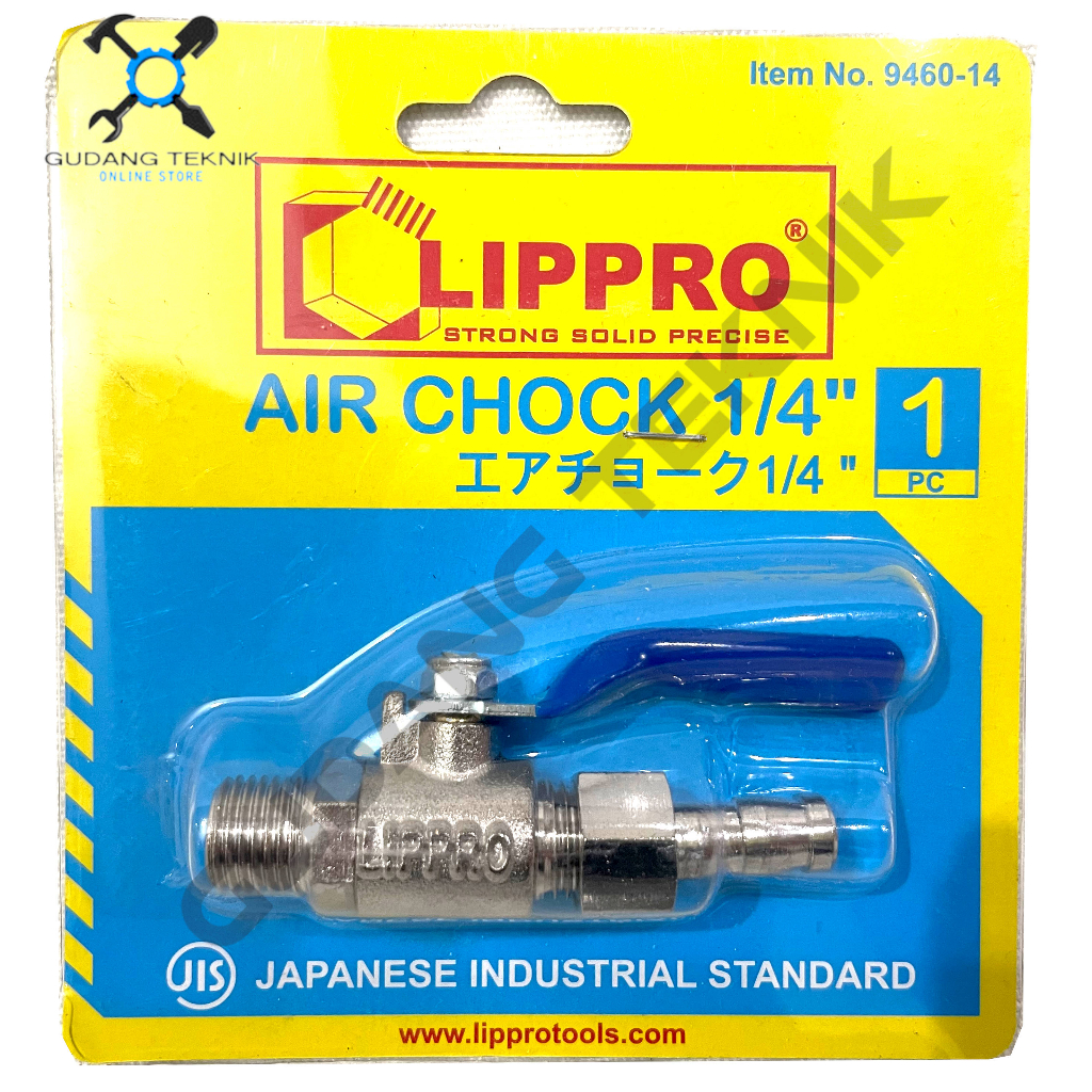 Kran Compressor Air 1/4"  9460-14 / Stop Kran Angin Kompresor 1/4 Inch Air Chock 9460 14 LIPPRO