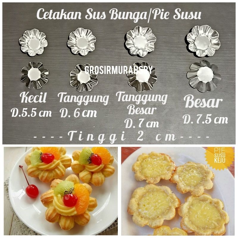 [READYYY] Cetakan pie susu BUNGA / cetakan sus bunga / cetakan pie buah / cetakan pie bunga