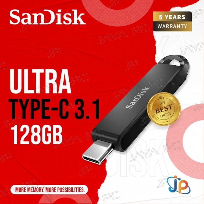 FlashDisk Sandisk CZ460 64GB - Flash Disk 64 GB Ultra USB-C 3.1