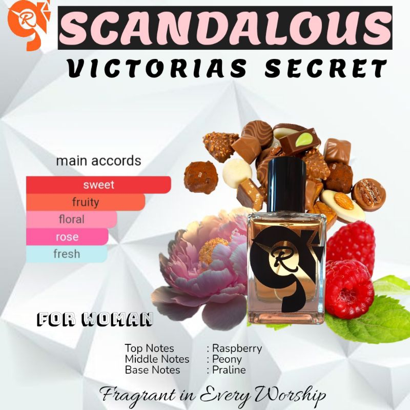 victoria secret scandal inspire parfume edp eau de parfume perempuan wanita cewek unisex wangi elega