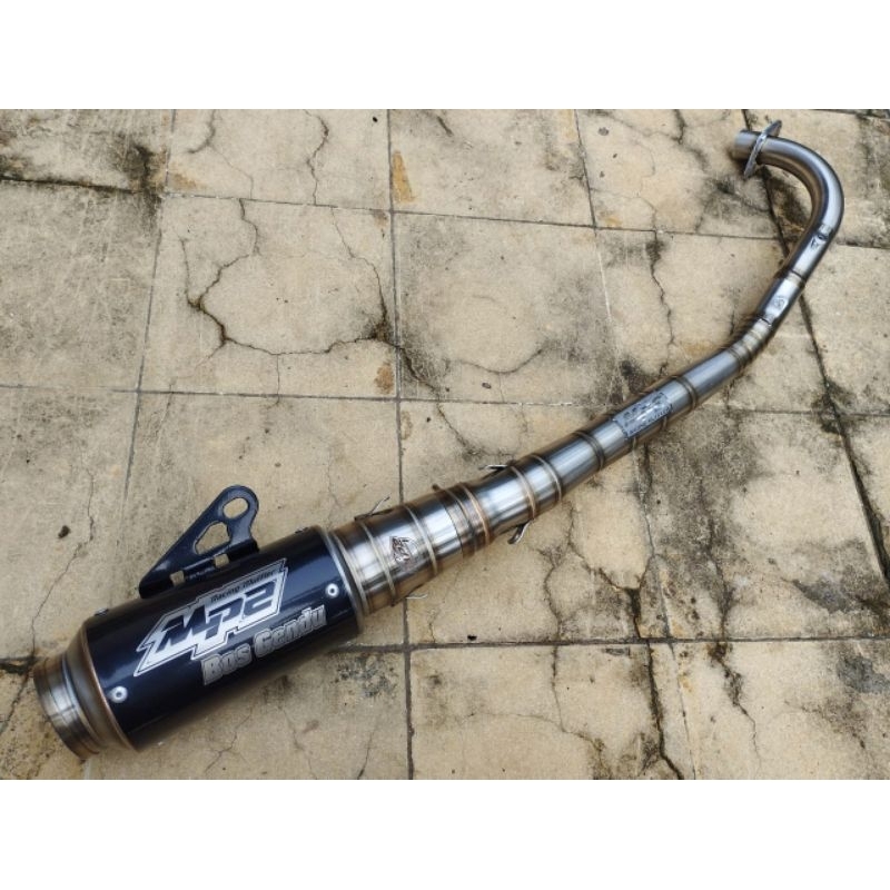 knalpot road race mp2 Muffler tipe sr-9 black series untuk Jupiter z Vega r Jupiter Z1 Vega ZR Vega 