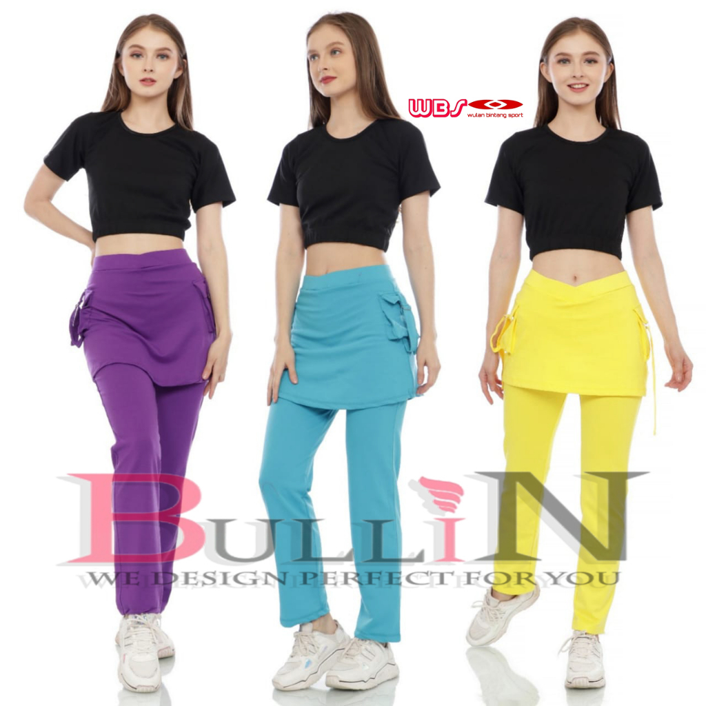 CBRK Celana Jumbo Rok Kantong Senam Wanita Aerobik