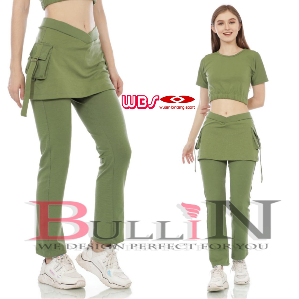 CBRK Celana Jumbo Rok Kantong Senam Wanita Aerobik