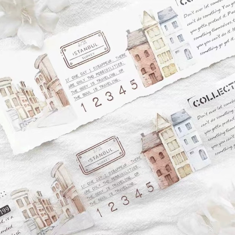 

[Sample] AyuH Studio Town Traveling Washi and PET Tape
