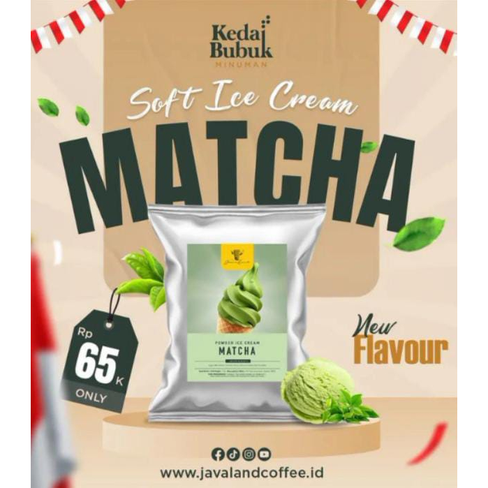 

Ice Cream Powder Matcha 1Kg