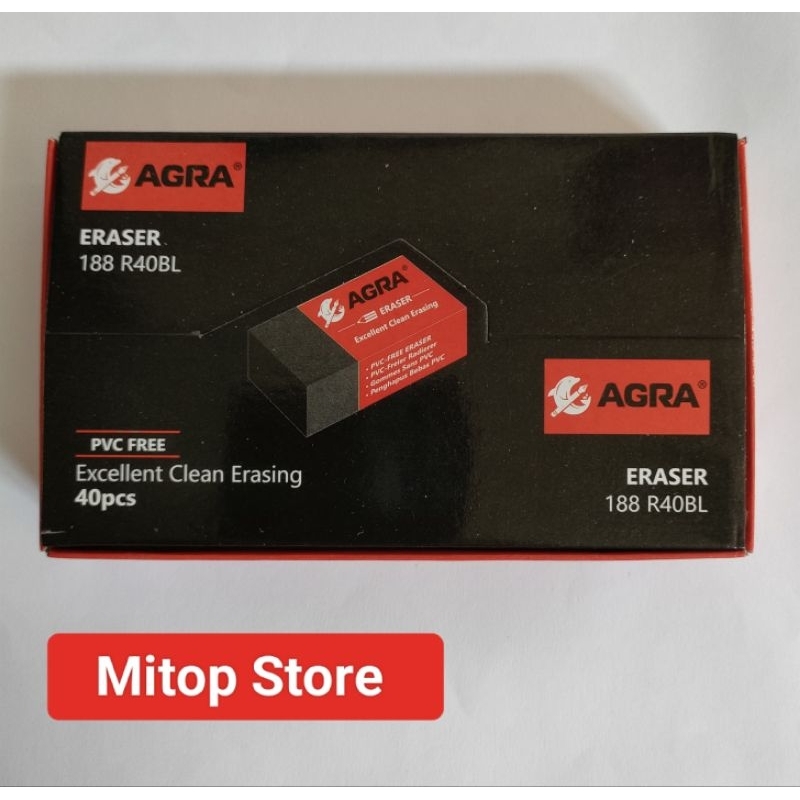 

Penghapus Agra hitam (10 pcs)