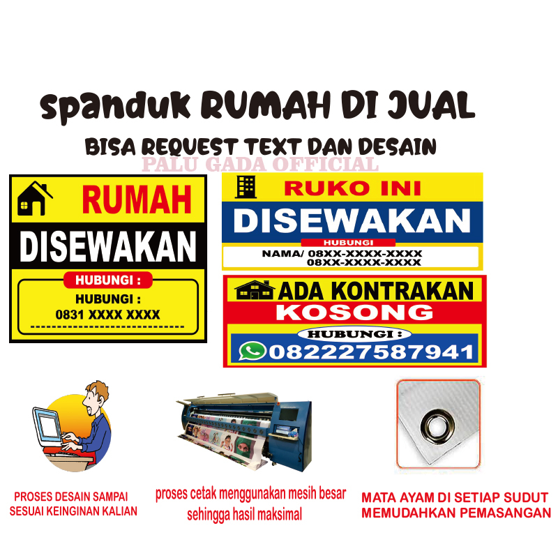 panduk Rumah Dijual Rumah Disewakan Rumah Dikontrakan Murah Banner Rumah Dijual Dikontrakan Disewaka