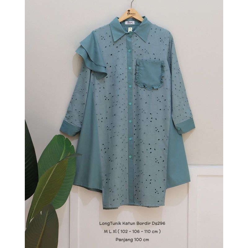 Long Tunik syarini katun bordir