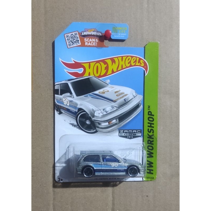 Rare zamac hot wheels 90 honda civic ef murah