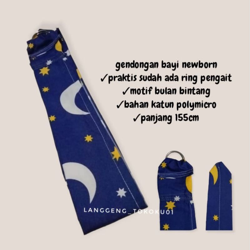 Gendongan RING/Gendongan Bayi Newborn Ring Sling Premium/ Gendongan Bayi Samping