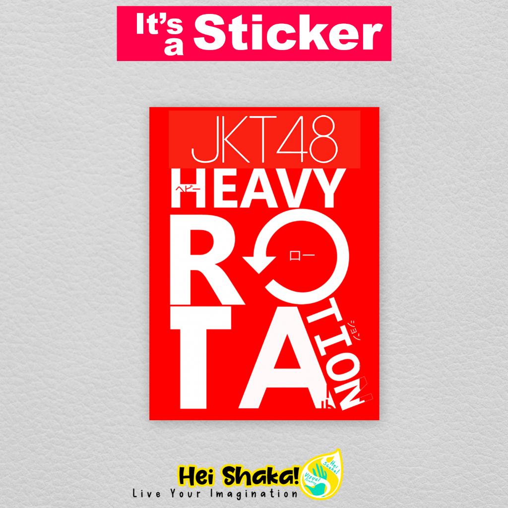 

Stiker JKT48 Heavy Rotation Sticker Musik Idol Grup Wota Bahan Vinyl Anti Air