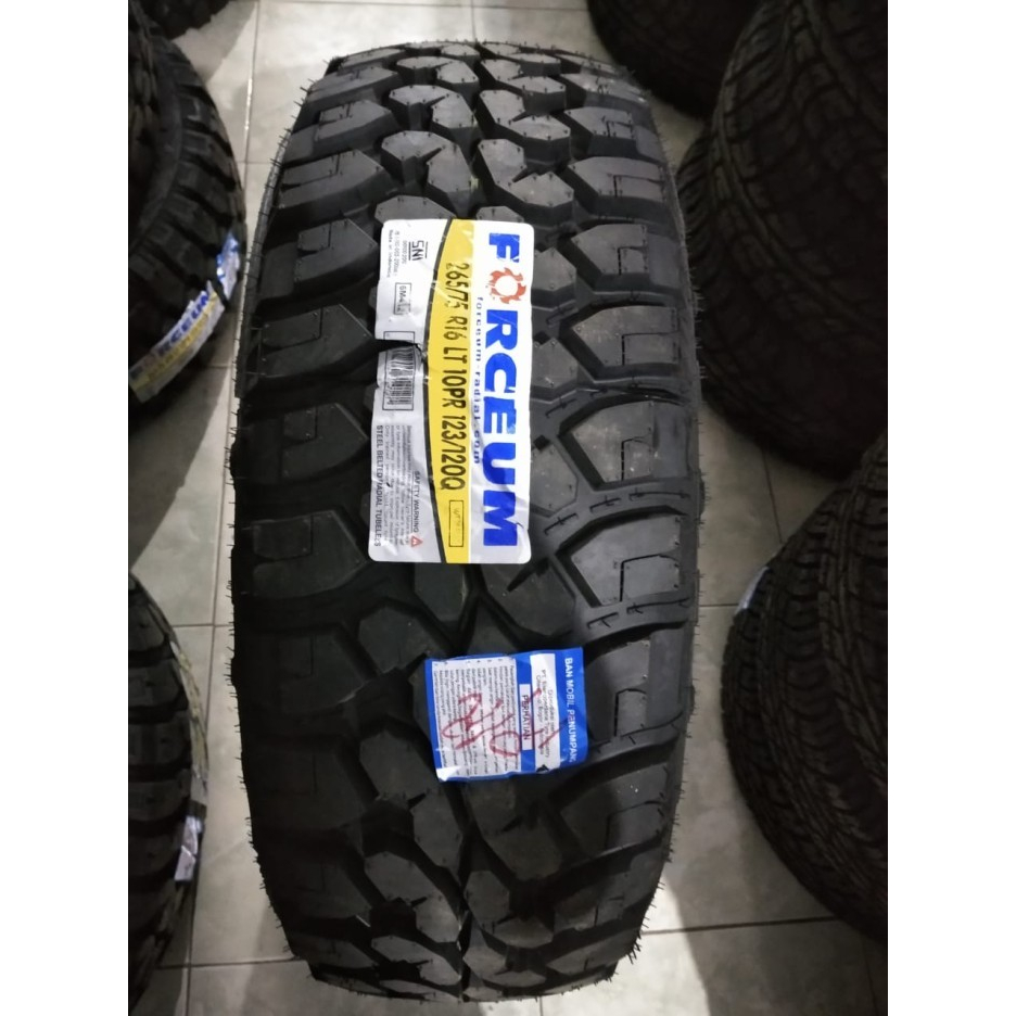 BAN MOBIL SEMI OFFROAD RING 16 UKURAN 265 75 R16 MERK FORCEUM M/T