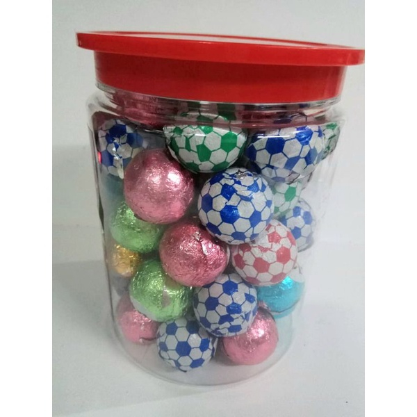 

Coklat Cemilan Snack Bola Sepak Sepakbola Soccer World Cup FIFA (isi 50 pcs)