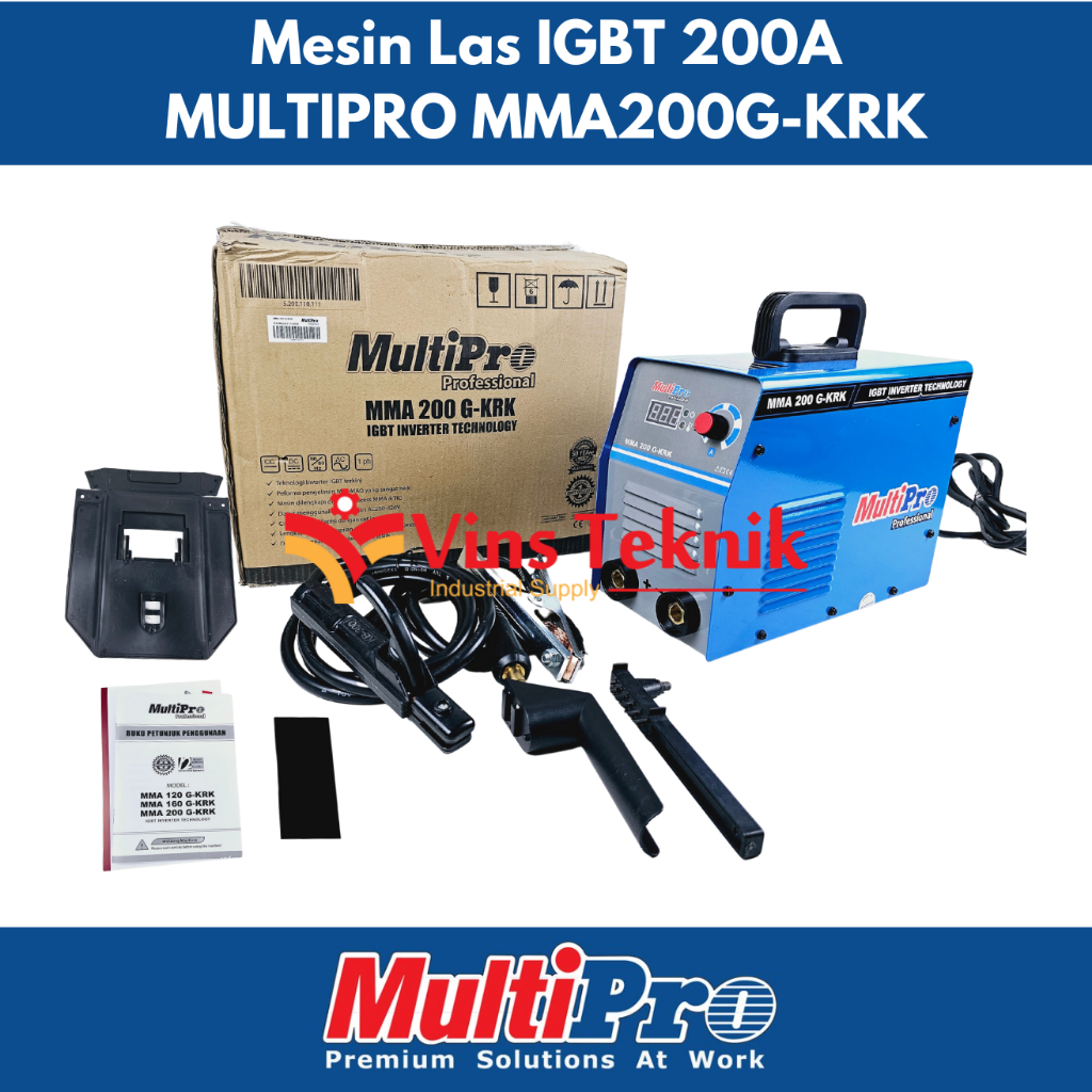 Mesin las inverter IGBT 200A MMA200G-KR MULTIPRO MMA 200