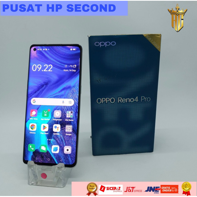 OPPO RENO 4 PRO 8/256 GB SECOND MURAH ORIGINAL RESMI BERGARANSI