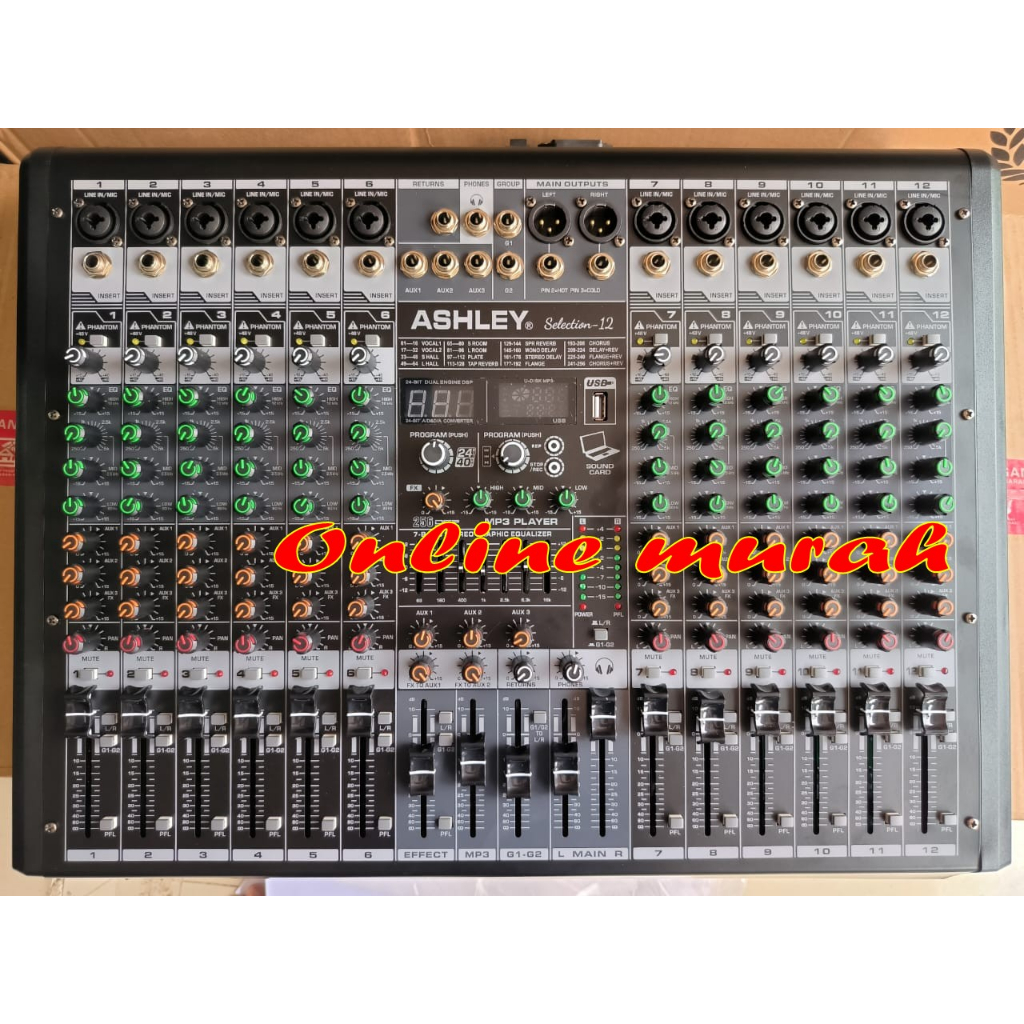 mixer ashley selection 12 ashley selection12 12 channel garansi resmi