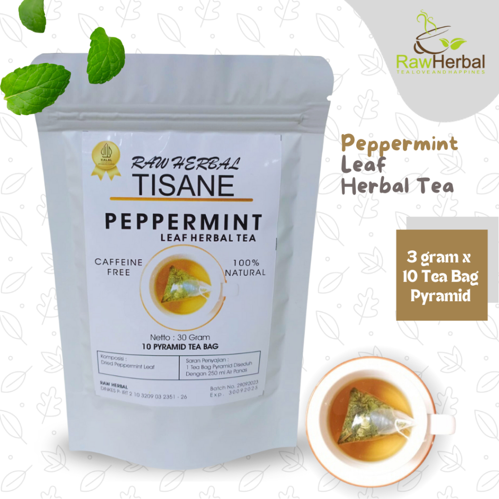 

Peppermint Leaf Tea / Tea Bag Pyramid (3gr x 10 Tea Bag Pyramid)