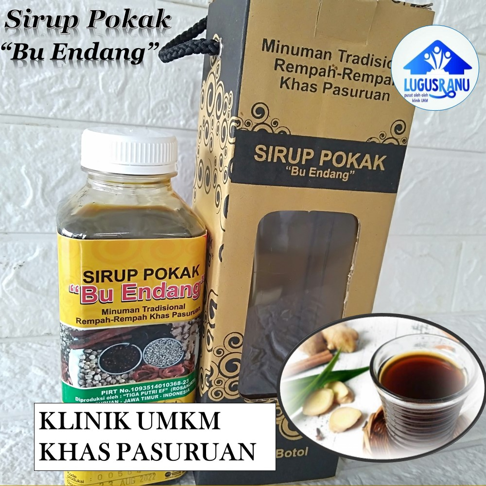 

minuman Sirup pokak sari buah probiotik jamu herbal 500ml ramuan rempah khas pasuruan