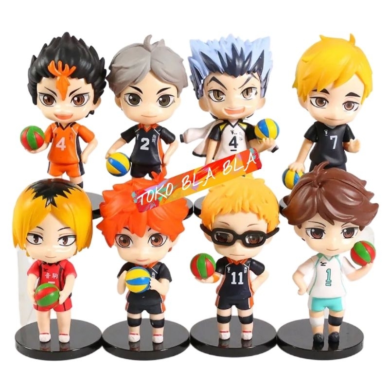 Action figure Haikyuu Model Chibi Set 8