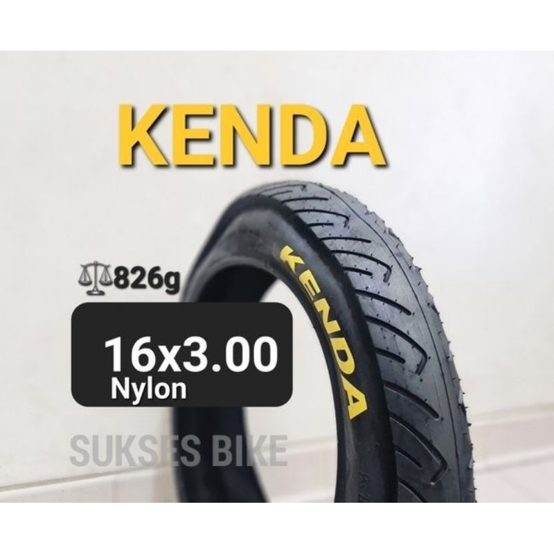 Ban Luar Sepeda Bmx Kenda 16X3.0 Ban Besar