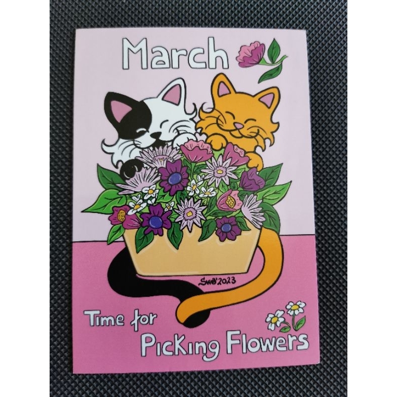

kartu pos kucing titina/titina cat postcard